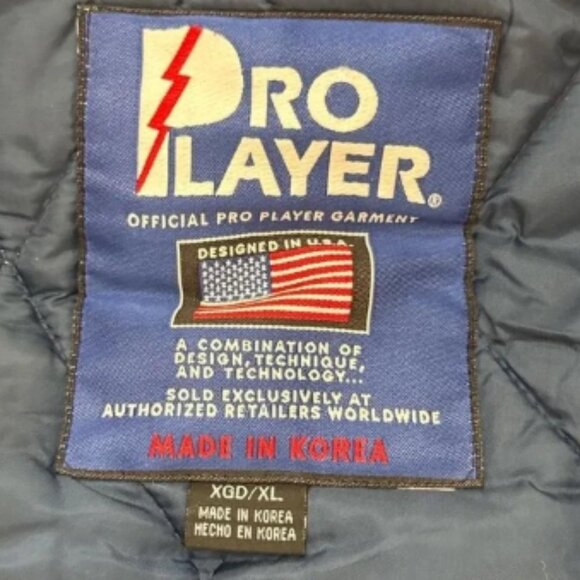 Vintage 90s Pro Player San Diego Chargers Puffer Jacket Rare NFL Winter Coat - Picture 5 of 8